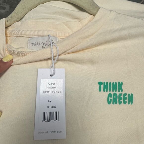 MIKI MIETTE Think Green Save The Planet Tee 8Y - Picture 8 of 8